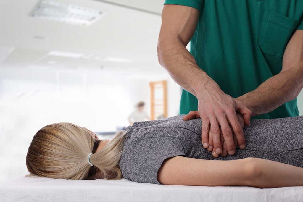 Chiropractic photo from Adobe Stock